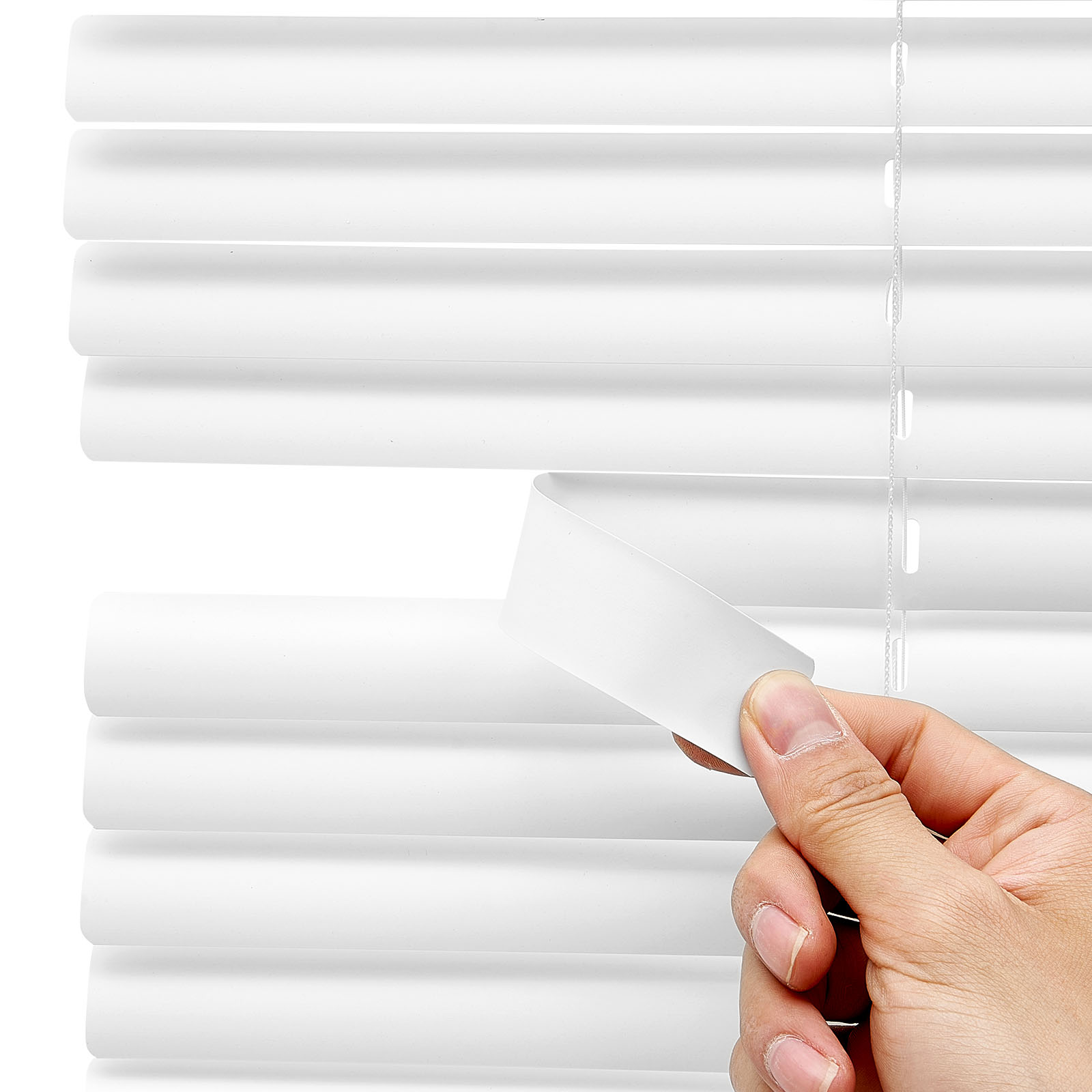 Mini Blinds 35" W X 48" H 1" Slat Cordless Horizontal Light Filtering Mini Blind_voghion.com